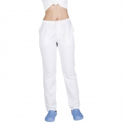 PANTALN SANITARIO CREMALLERA Y BOTN BLANCO